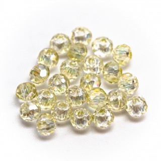 Бусины рондели 2*2мм (ореховый прозрачный)